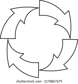 ilustración vectorial del icono de reciclaje en fondo blanco 3.eps
