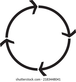 recycle icon vector illustration on white background
