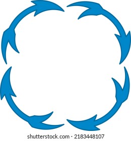 ilustración vectorial de icono de reciclaje en fondo blanco