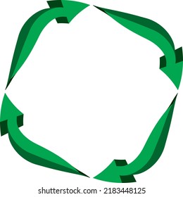 recycle icon vector illustration on white background
