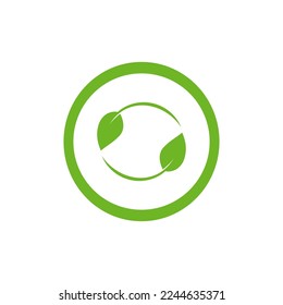 Recycle icon. Vector illustration on a white background.