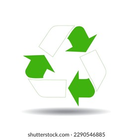 Recycle Icon vector illustration on white