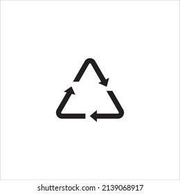 Símbolo de ilustración vectorial de icono de reciclaje