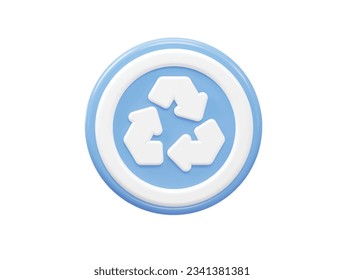Recycle icon vector illustration transparent