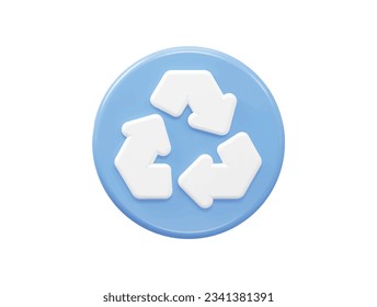 Recycle icon vector illustration transparent