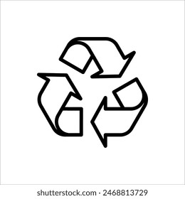 Recycle icon. Recycle vector illustration for web design. isolated on white background