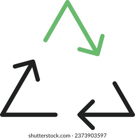 Recycle icon vector image. Suitable for mobile application web application and print media.