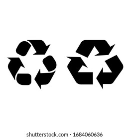 Icono de reciclaje aislado en un fondo blanco. Vector EPS 10