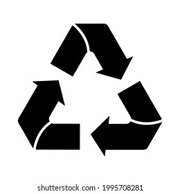Icono de reciclaje. Vector aislado en fondo blanco