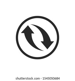 Recycle icon vector isolated symbol illustration