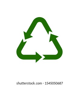 Recycle icon vector isolated symbol illustration