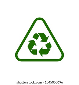 Recycle icon vector isolated symbol illustration