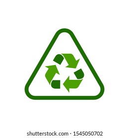 Recycle icon vector isolated symbol illustration