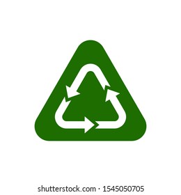 Recycle icon vector isolated symbol illustration