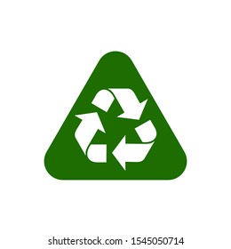 Recycle icon vector isolated symbol illustration