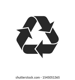 Recycle icon vector isolated symbol illustration