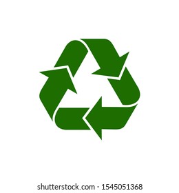 Recycle icon vector isolated symbol illustration