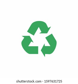 Recycle icon vector isolated symbol illustration. Garbage icon