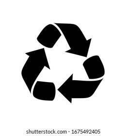 Recycle icon vector isolated symbol illustration