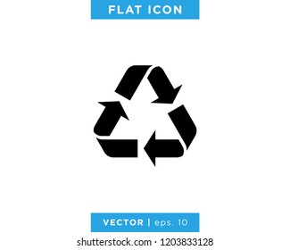 Recycle Icon Vector Logo Design Template