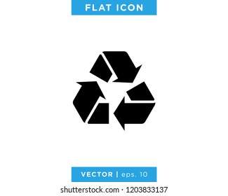 Recycle Icon Vector Logo Design Template