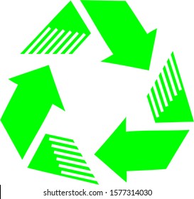 Recycle Icon Vector Logo Design Template Illustration