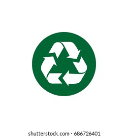 Recycle Icon Vector Logo Template Illustration Design. Vector EPS 10.