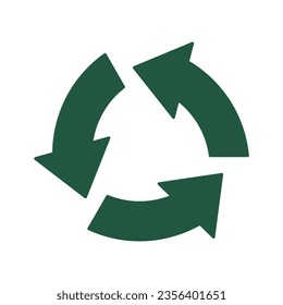 Recycle icon vector on trendy design
