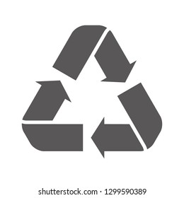 Recycle icon vector on white background. Recycle icon page symbol for your web site design recycle icon logo, app, UI. EPS 10.