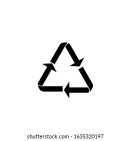 recycle icon vector on a white background