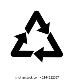 recycle icon vector on white background