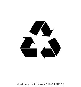 Recycle icon vector. Recycling vector icon