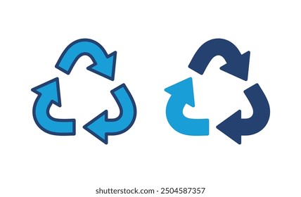 Vector de icono de reciclaje. Icono de Vector de reciclaje.