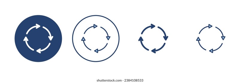 Reciclar vector de icono. Signo y símbolo de reciclaje.