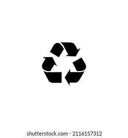Recycle Icon Vector. Recycling Triangle Sign Symbol