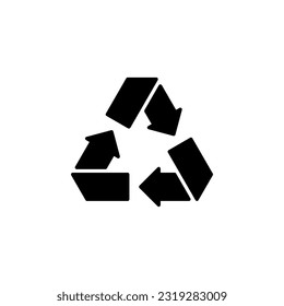 Recycle icon vector, Reuse sign for any purpose
