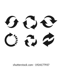 Recycle icon vector set. Best recycle symbol. Isolated on a blank background. Can be edited and changed colors. 