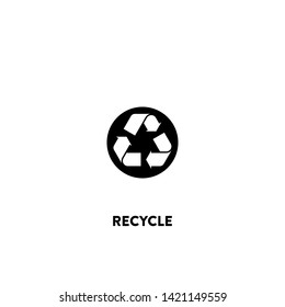 recycle icon vector. recycle sign on white background. recycle icon for web and app
