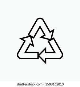 Recycle Icon - Vector, Sign and Symbol for Design, Presentation, Website or Apps Elements.