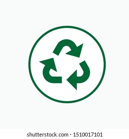 Recycle Icon - Vector, Sign and Symbol for Design, Presentation, Website or Apps Elements.