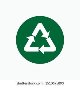 Recycle Icon - Vector, Sign and Symbol for Design, Presentation, Website or Apps Elements.
