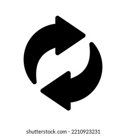 Ilustración de diseño del símbolo del vector de reciclaje
