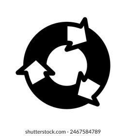 Recycle Icon Vector Symbol Design Illustration