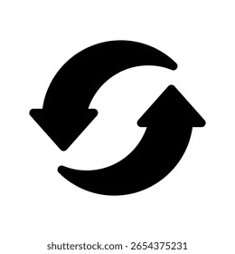 Ilustración de diseño de símbolo de Vector de icono de reciclaje