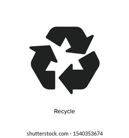 recycle icon vector symbol illustration 