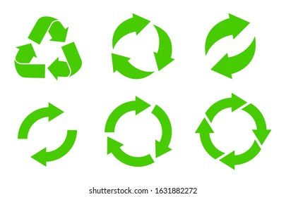 Recycle icon. Recycle vector symbols. Vector illustration - Shutterstock ID 1631882272