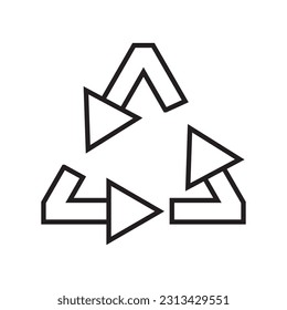 recycle icon vector template illustration logo design