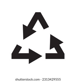 recycle icon vector template illustration logo design