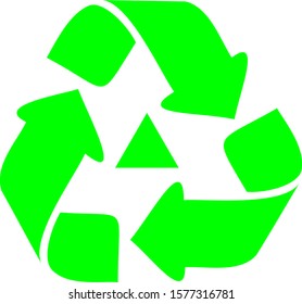 Recycle icon, Recycle icon vector, in trendy flat style isolated on white background.  