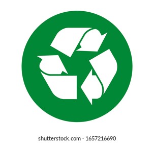 Recycle icon, Recycle icon vector, in trendy flat style isolated on white background.